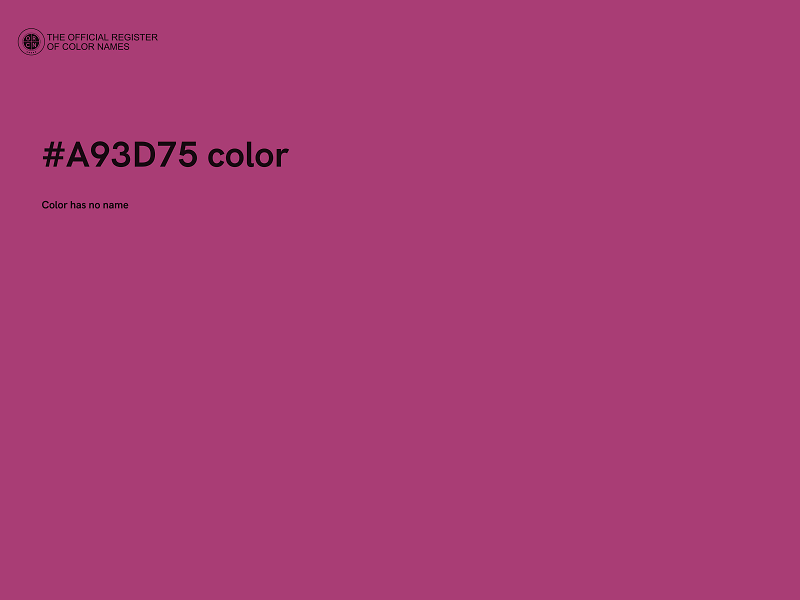 #A93D75 color image