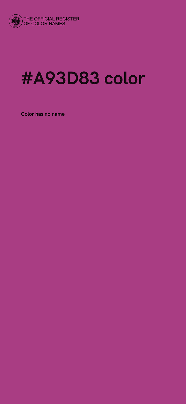 #A93D83 color image