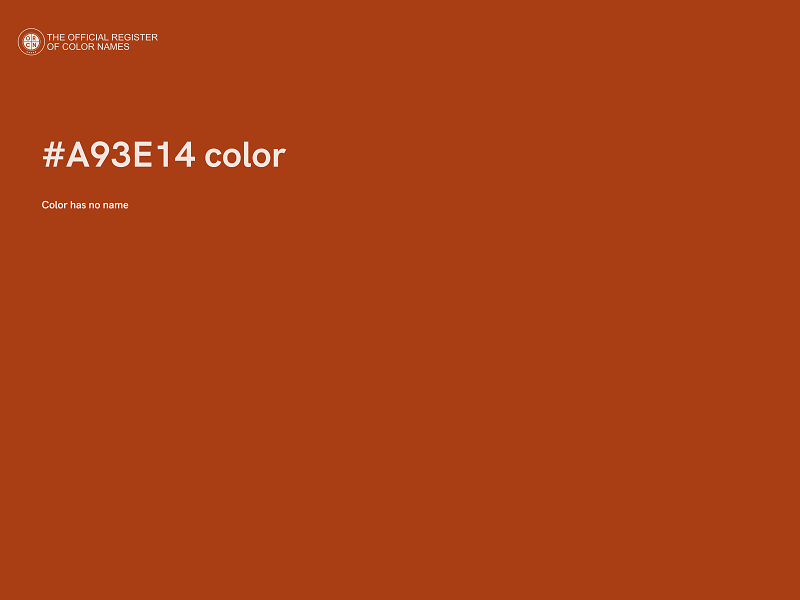 #A93E14 color image