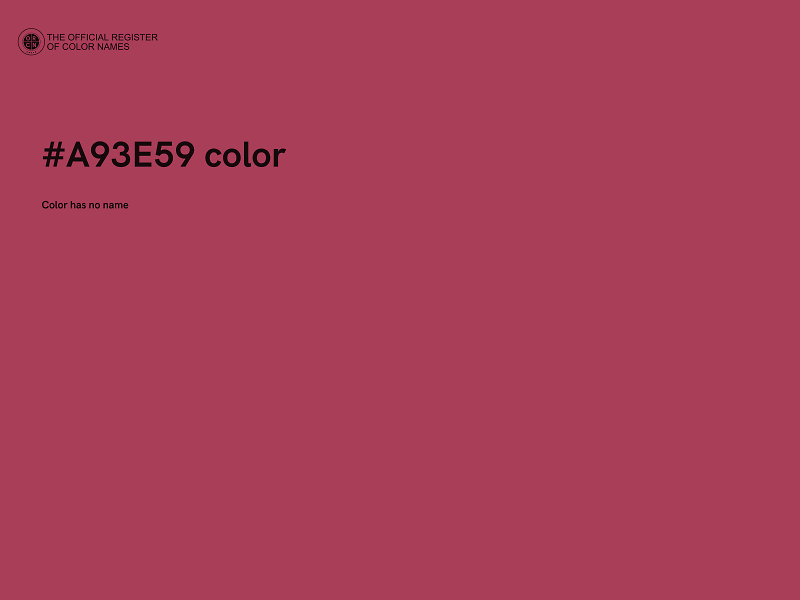 #A93E59 color image