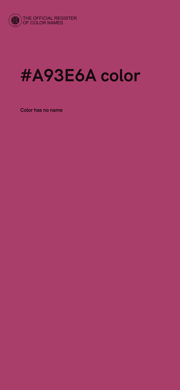 #A93E6A color image