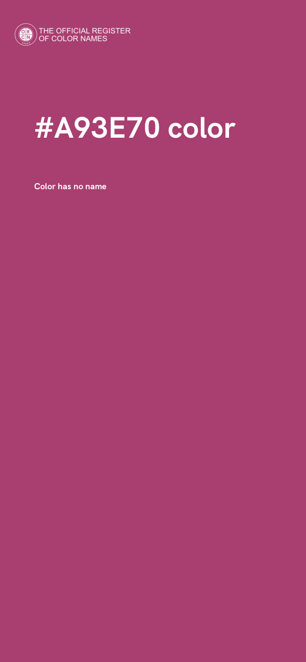 #A93E70 color image