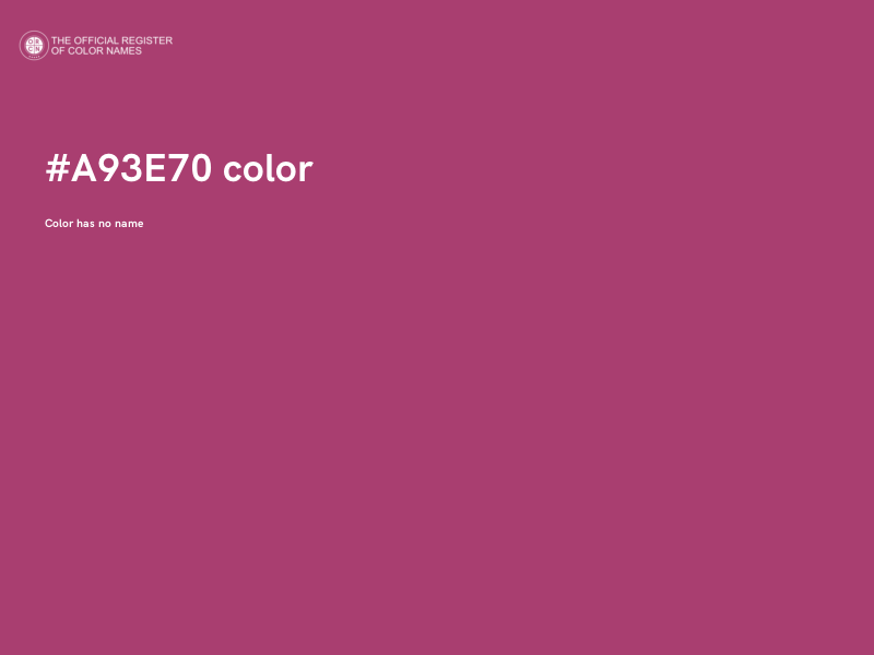 #A93E70 color image
