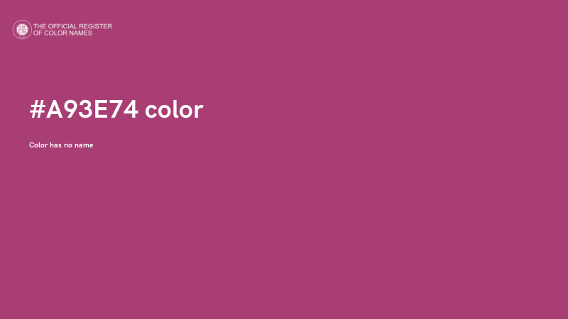 #A93E74 color image
