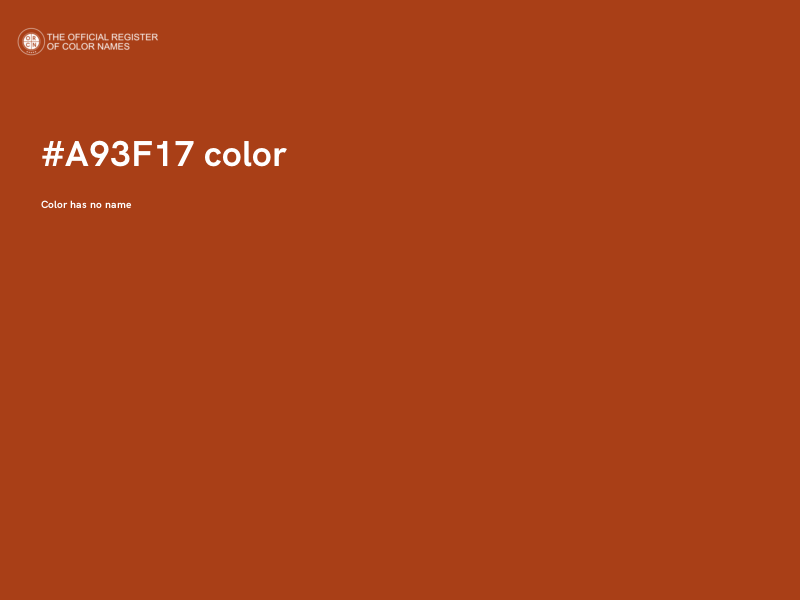 #A93F17 color image