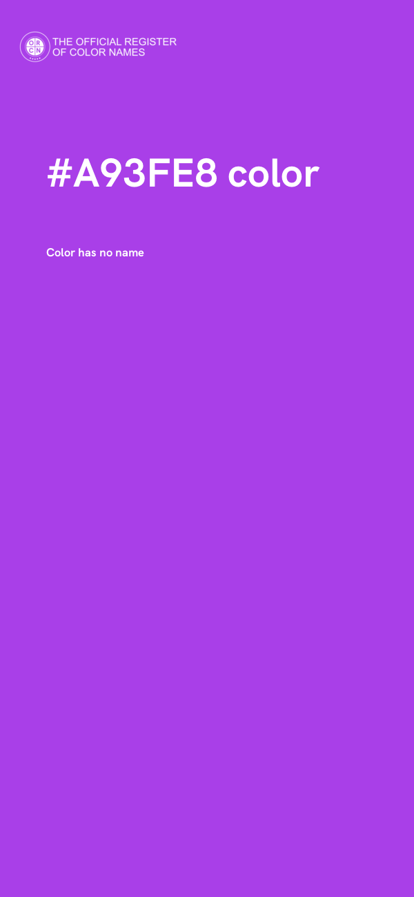 #A93FE8 color image
