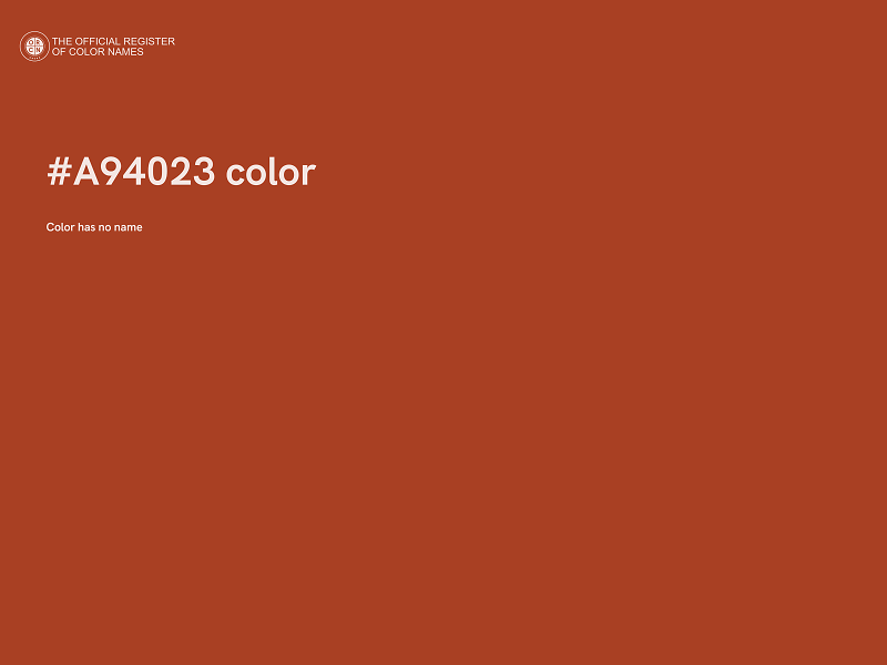 #A94023 color image