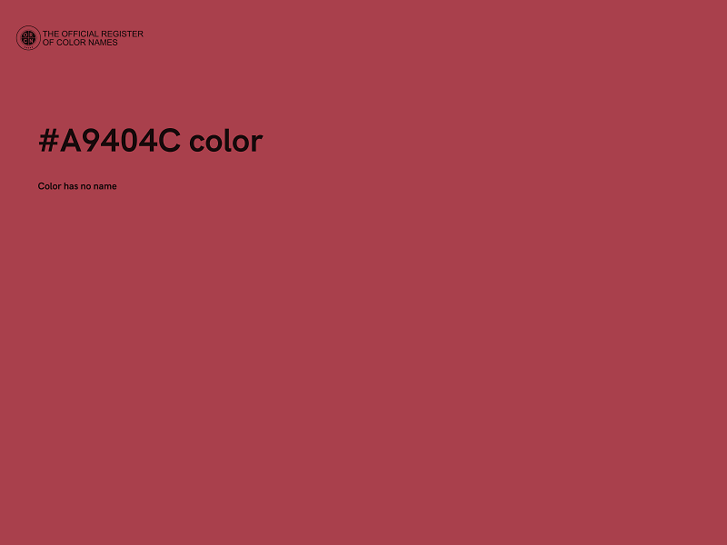 #A9404C color image