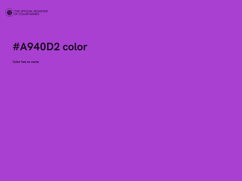 #A940D2 color image