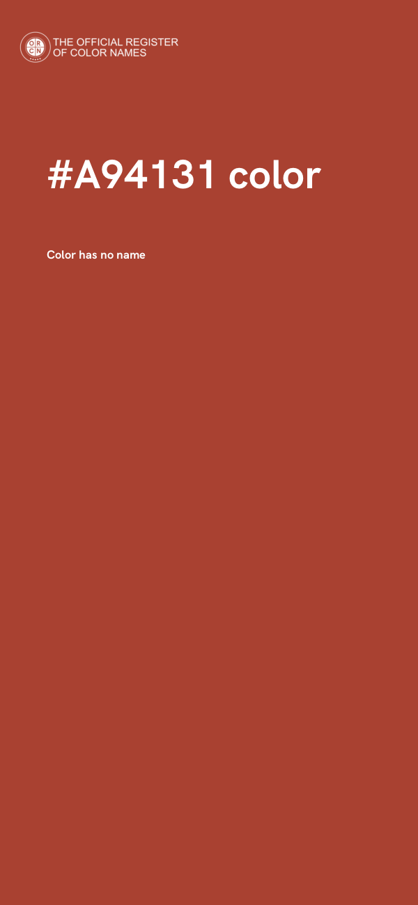 #A94131 color image