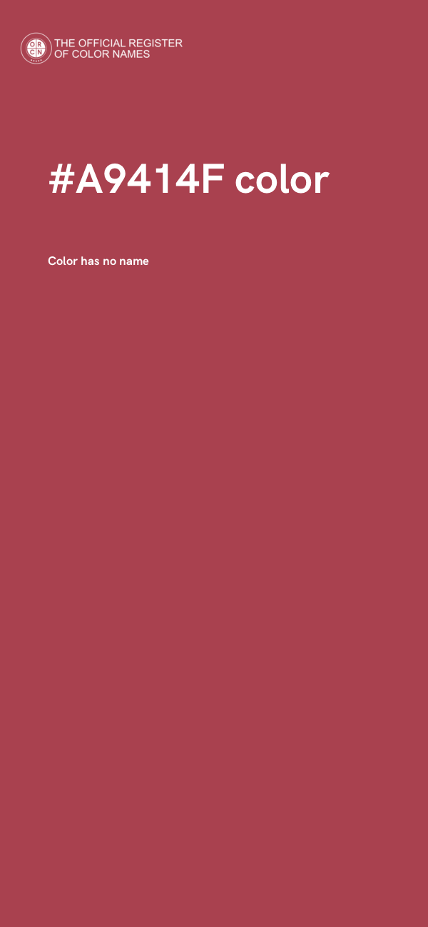 #A9414F color image