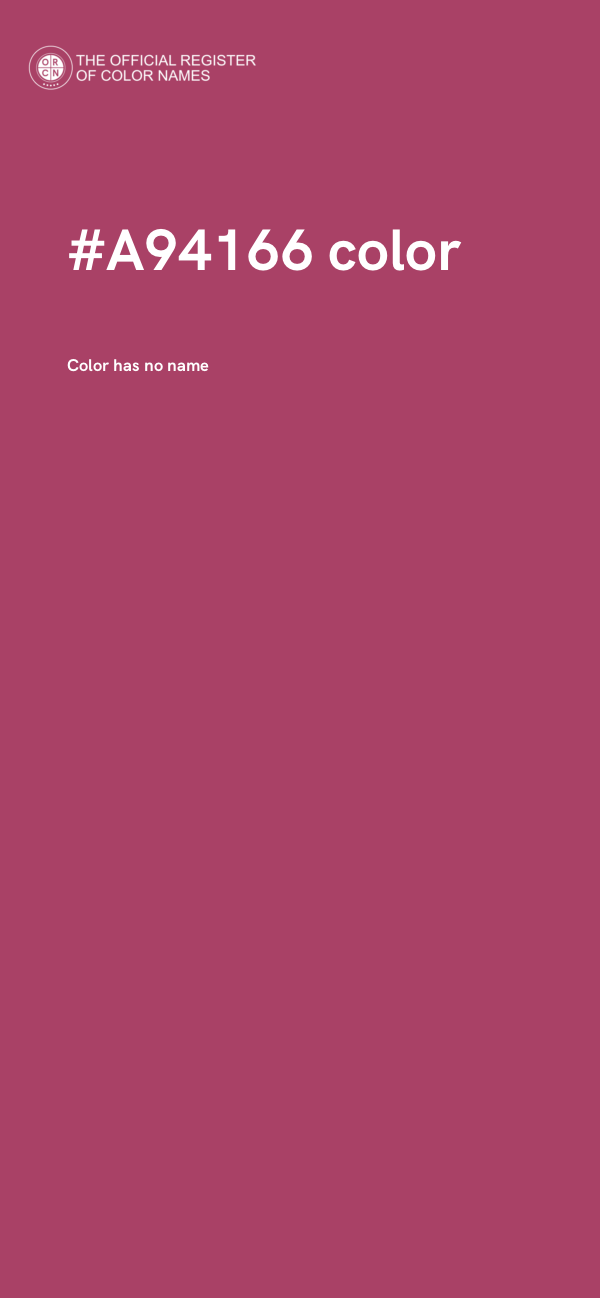 #A94166 color image