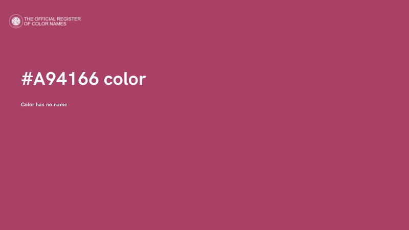 #A94166 color image