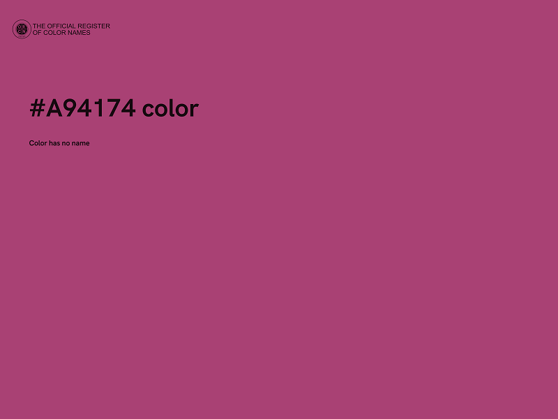 #A94174 color image
