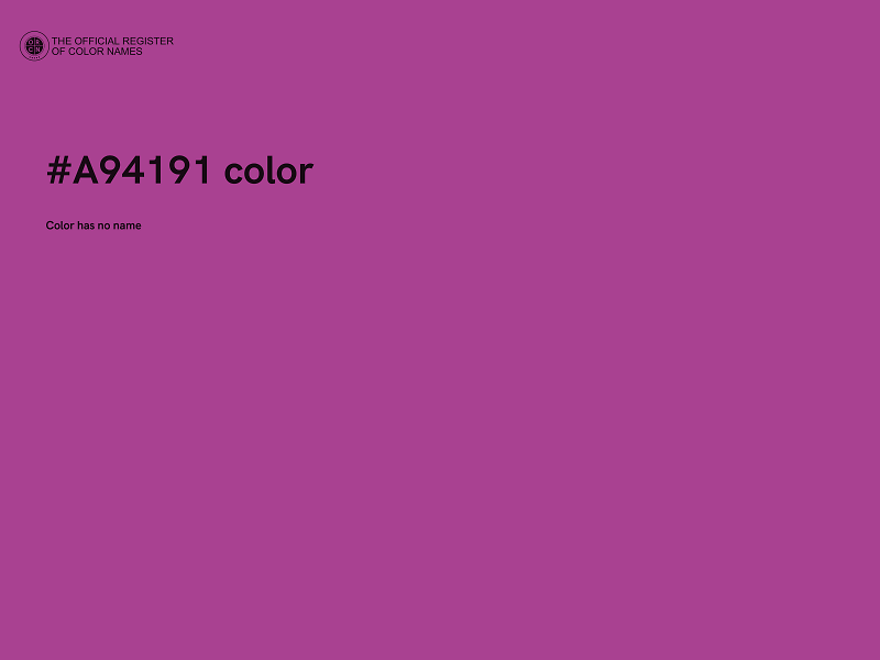 #A94191 color image