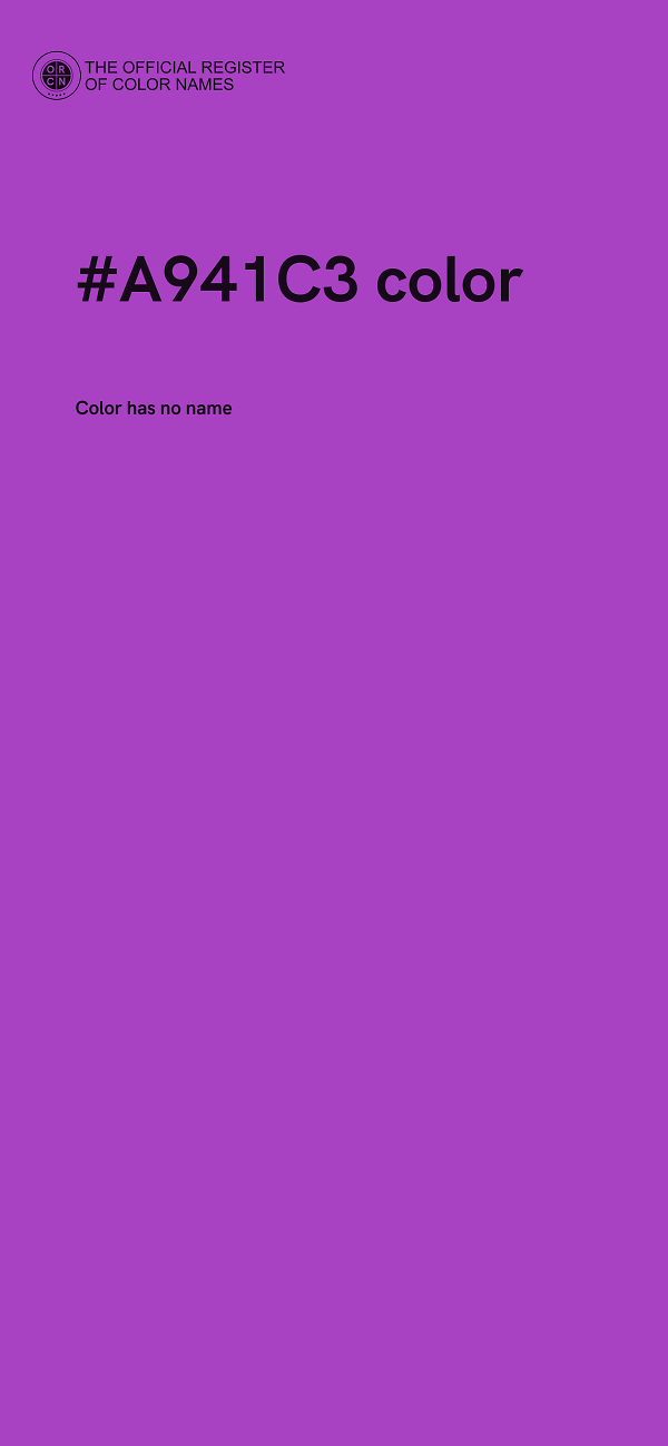 #A941C3 color image