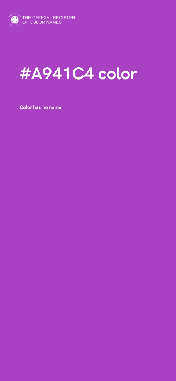 #A941C4 color image