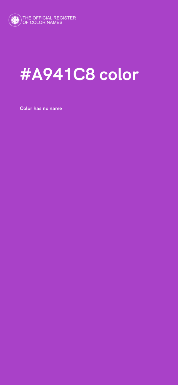 #A941C8 color image