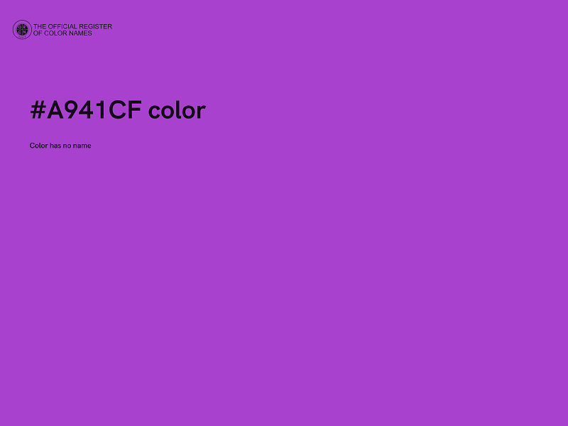 #A941CF color image