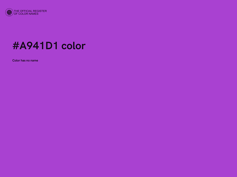 #A941D1 color image