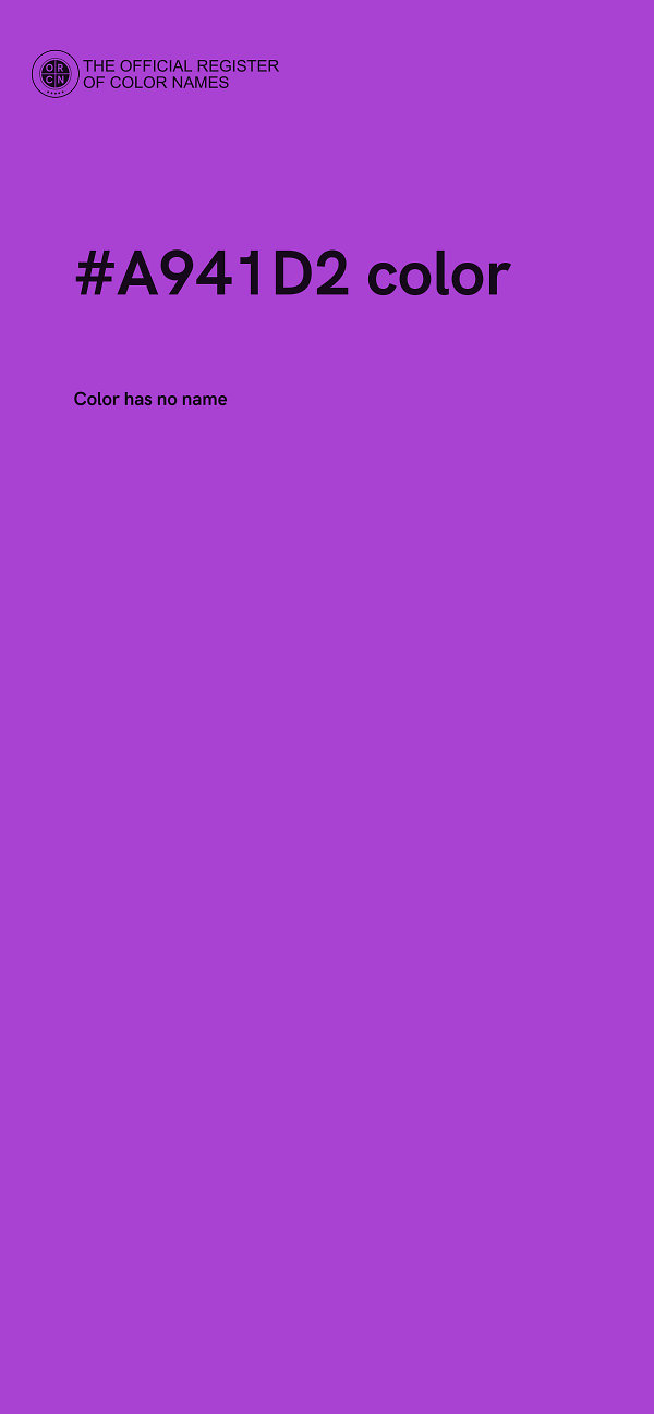 #A941D2 color image