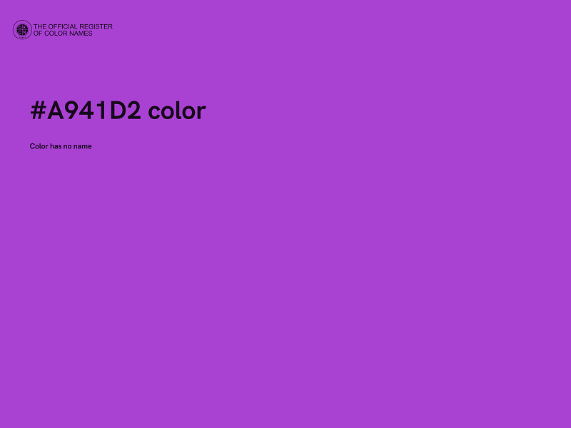 #A941D2 color image