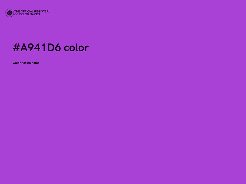 #A941D6 color image