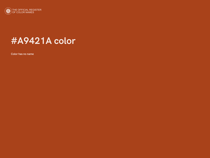 #A9421A color image