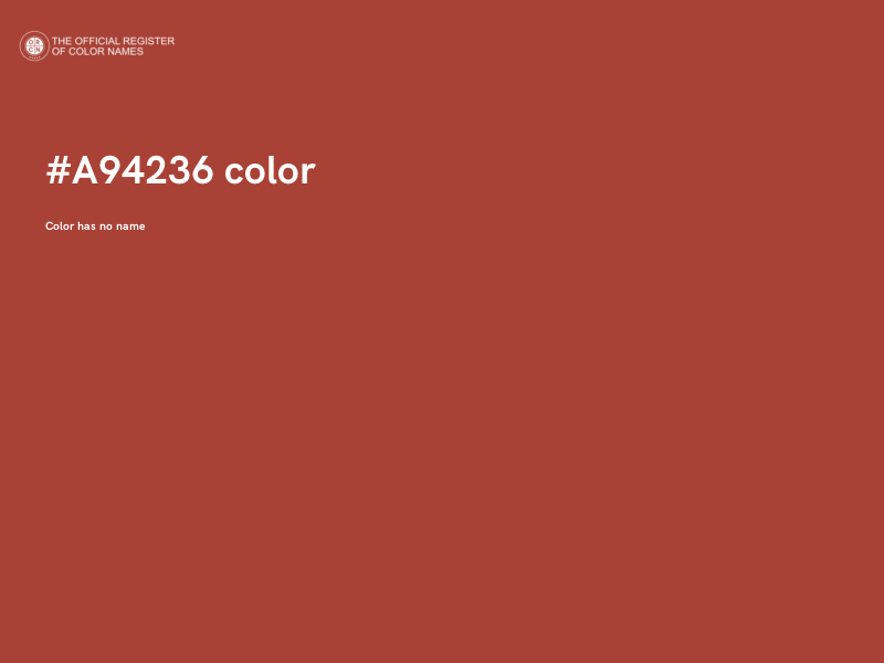 #A94236 color image