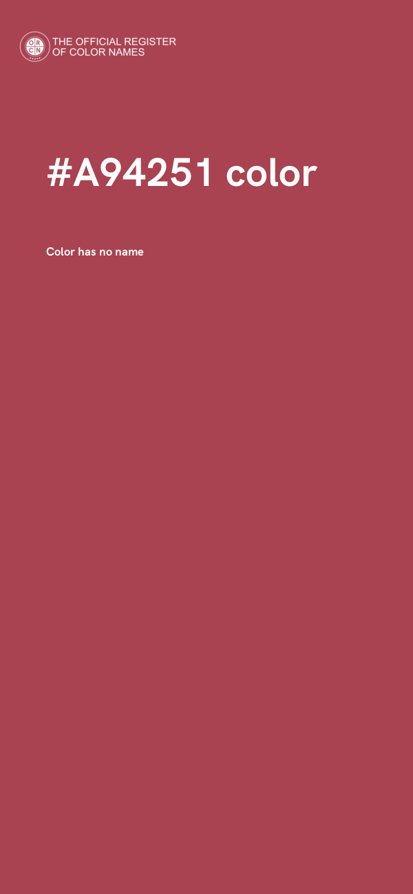 #A94251 color image
