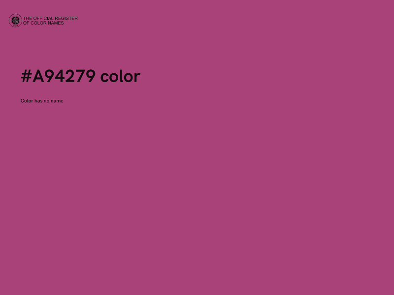 #A94279 color image