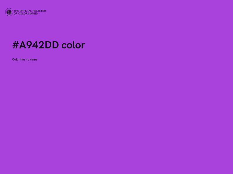 #A942DD color image