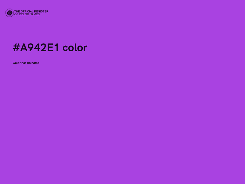 #A942E1 color image