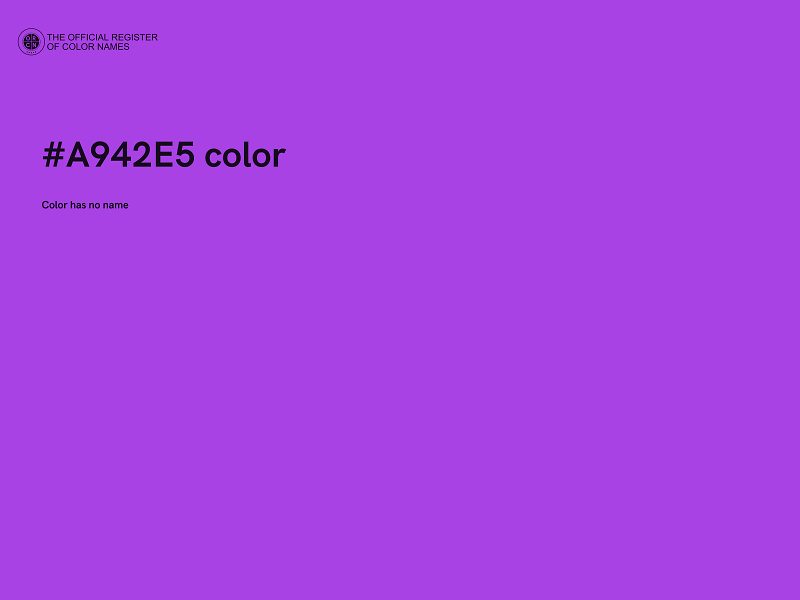 #A942E5 color image