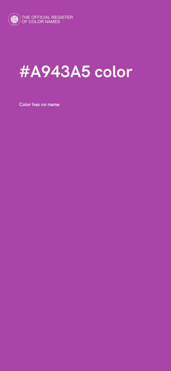 #A943A5 color image