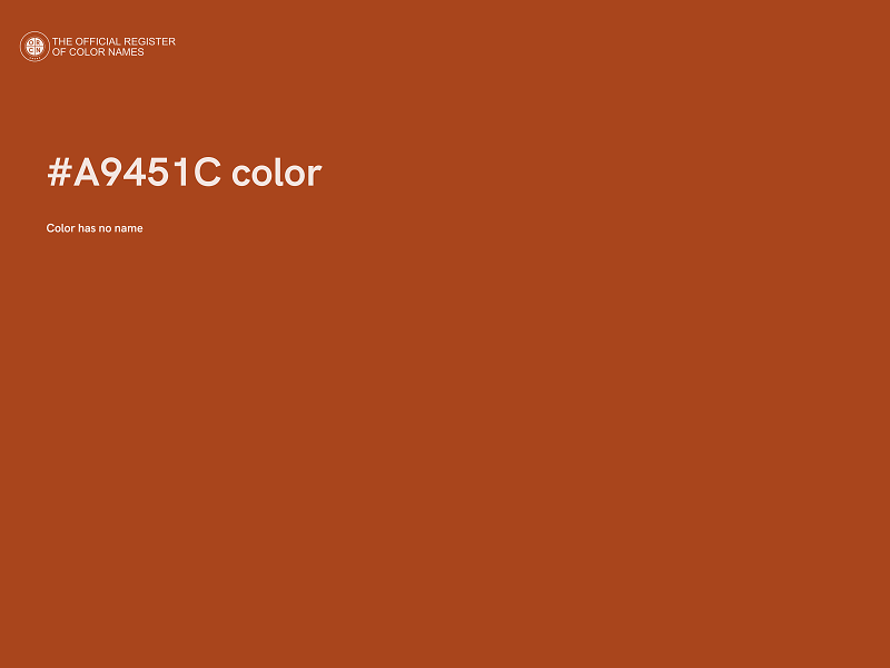 #A9451C color image