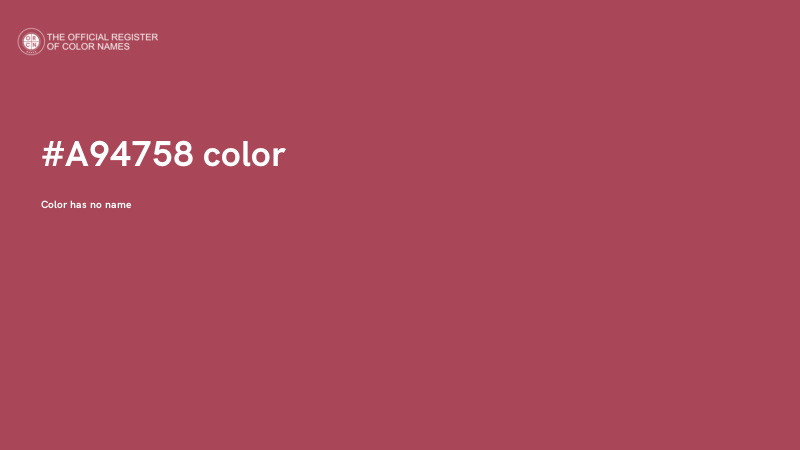 #A94758 color image