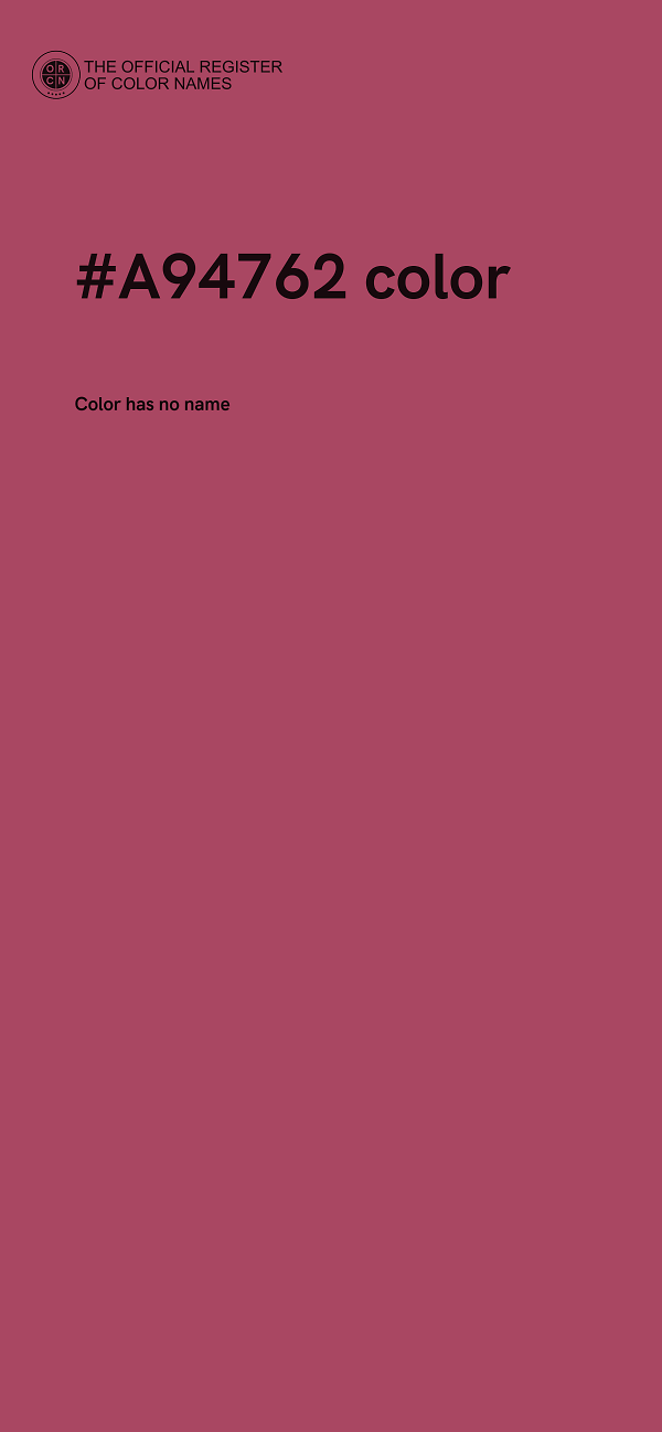 #A94762 color image
