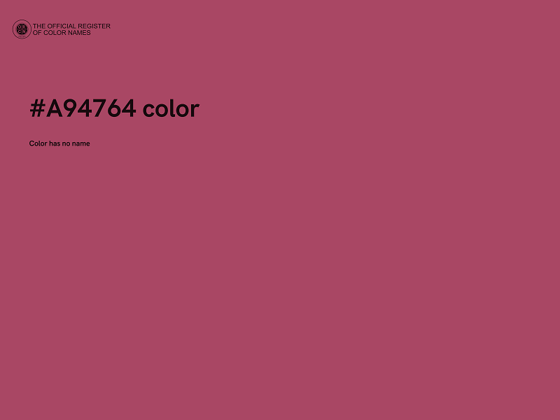 #A94764 color image