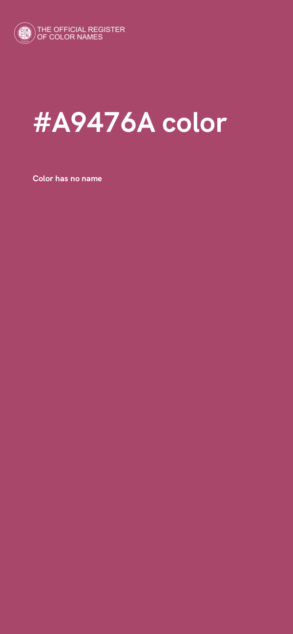 #A9476A color image