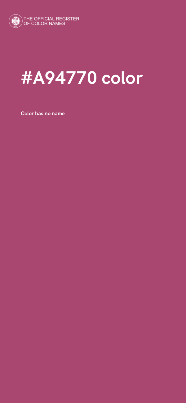 #A94770 color image