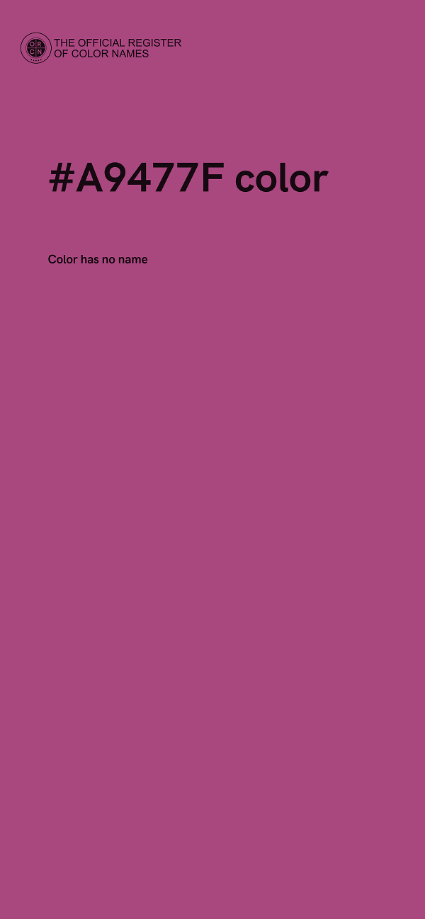 #A9477F color image