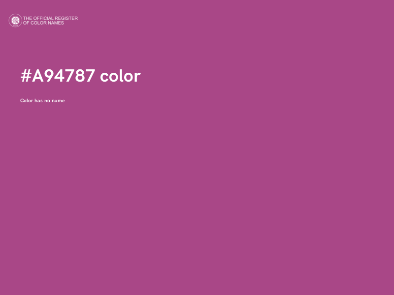 #A94787 color image