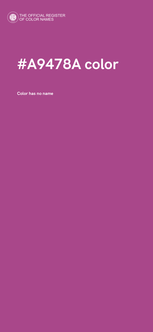 #A9478A color image