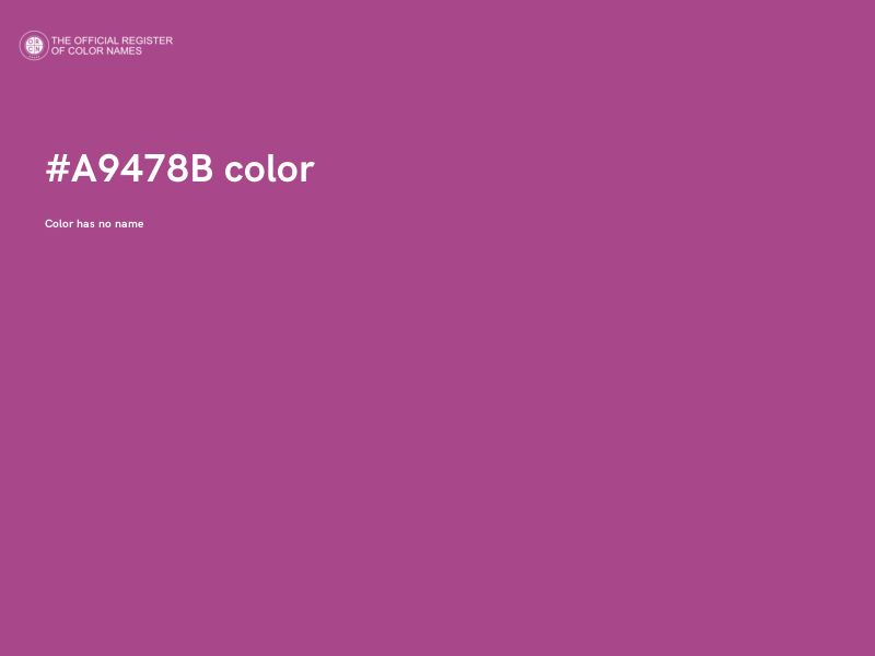 #A9478B color image