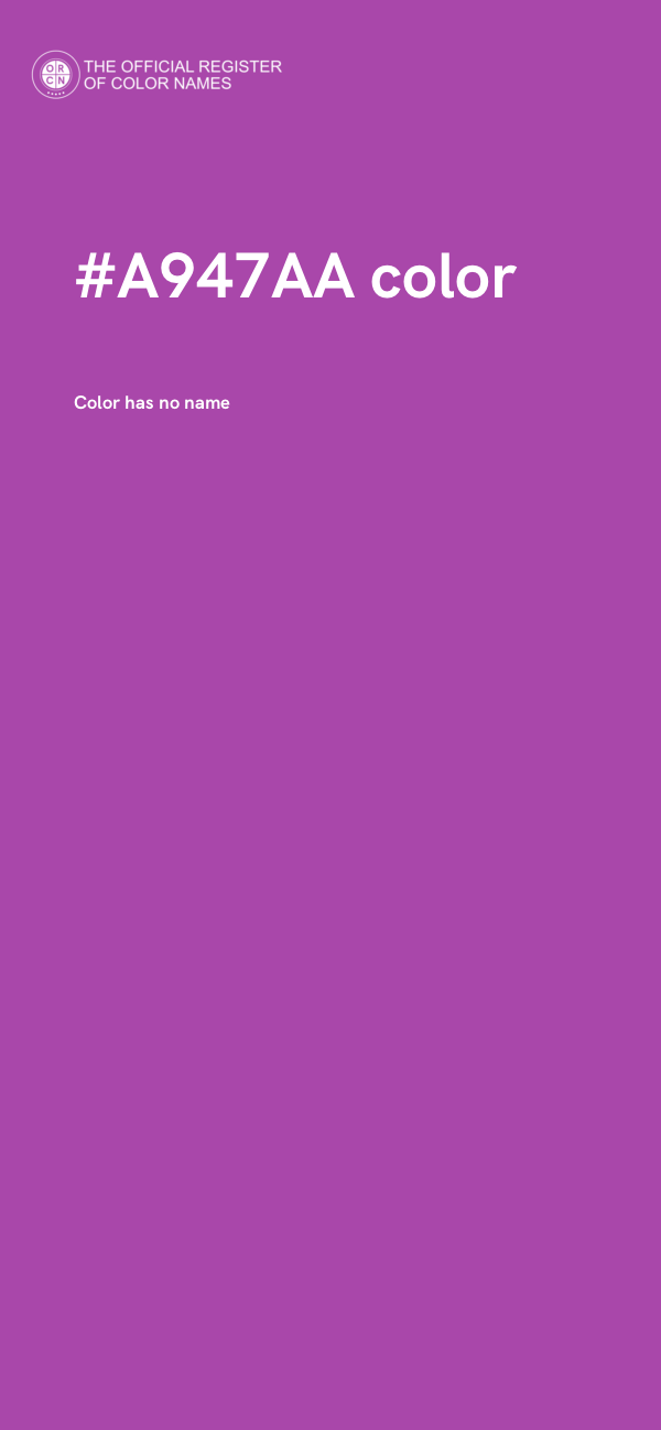 #A947AA color image