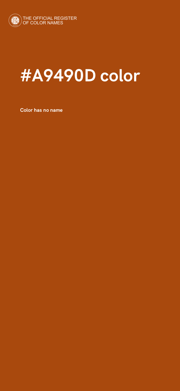 #A9490D color image