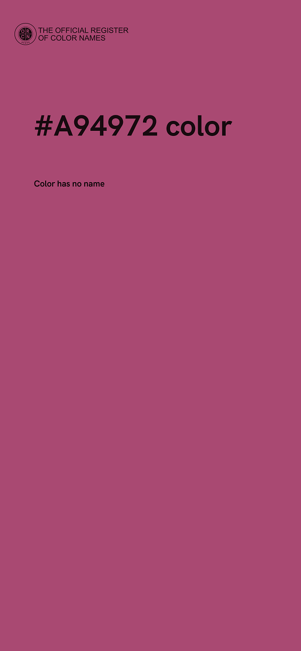 #A94972 color image