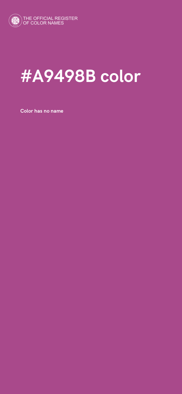#A9498B color image