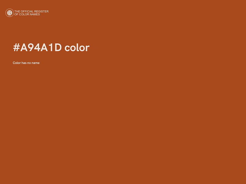 #A94A1D color image